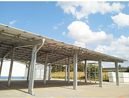 99.8KW-Carbon Steel Solar Carport in Czech Republic