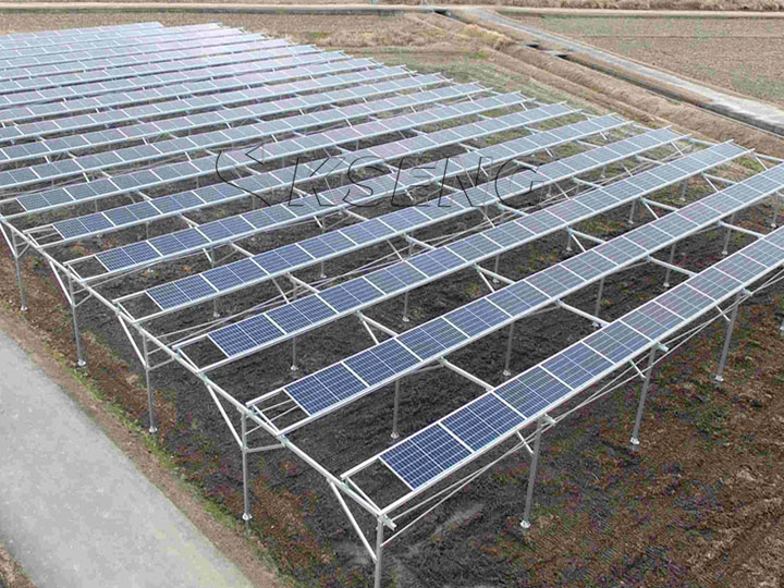 121kW - Solar farm mounting system in Japan
